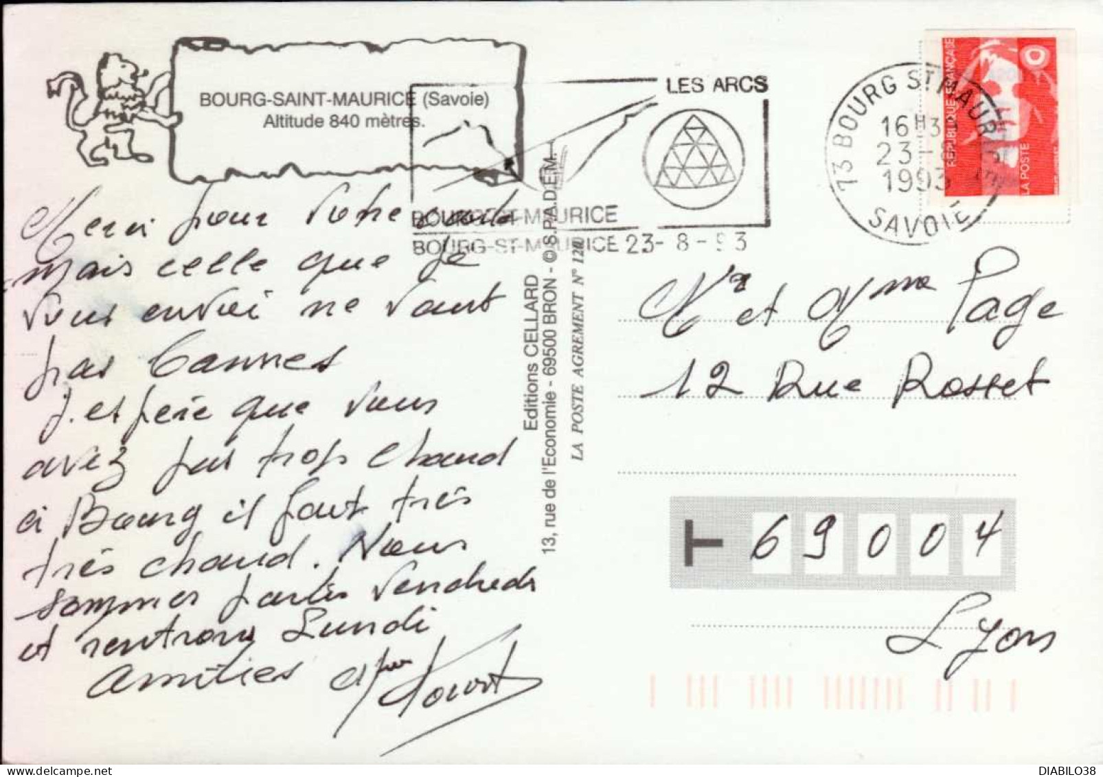 BOURG-SAINT-MAURICE    ( SAVOIE )   LOT DE 2 CARTES . MULTI-VUES - Bourg Saint Maurice