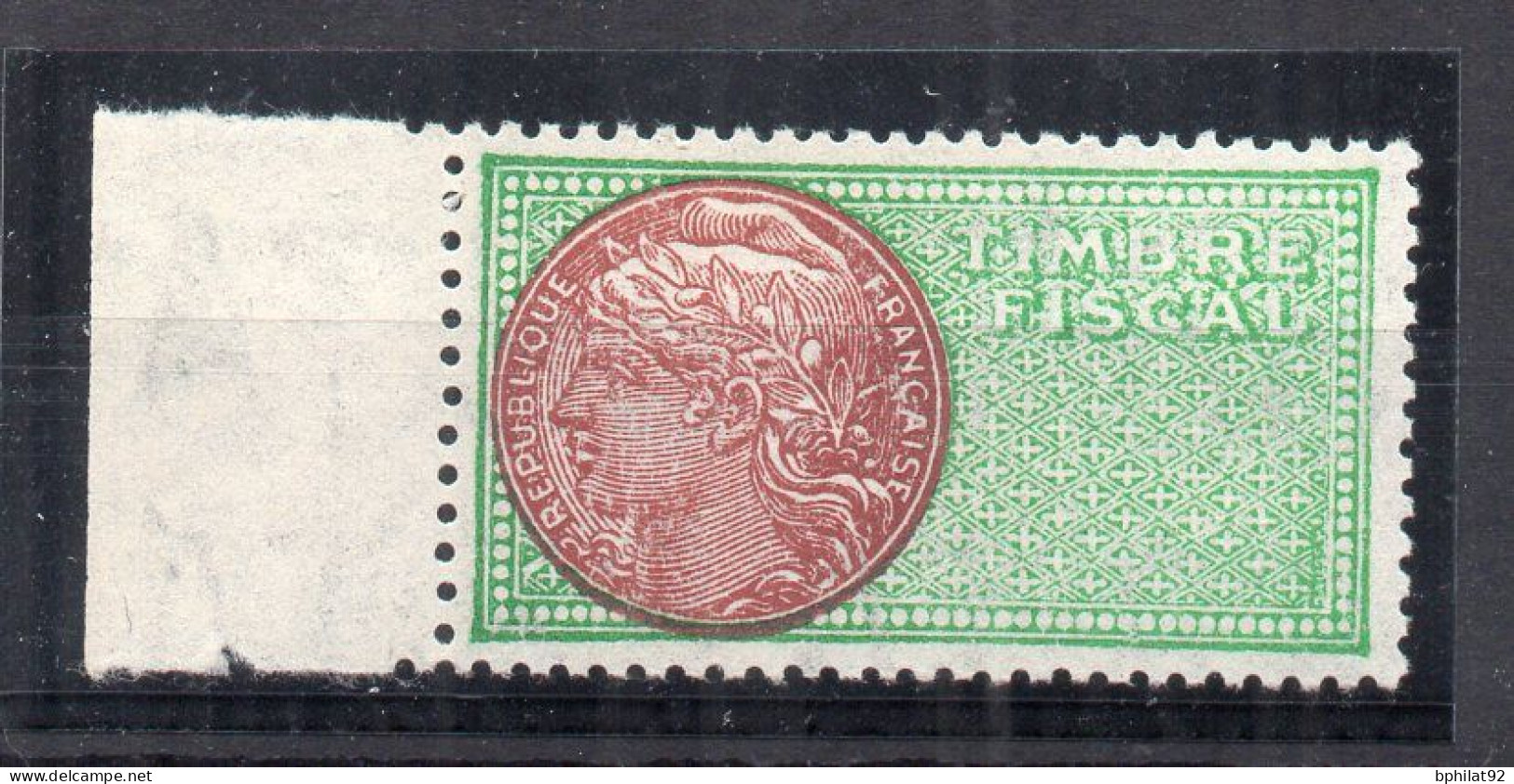 !!! TIMBRE FISCAL N°346A SANS VALEUR NEUF** SIGNE CALVES - Stamps