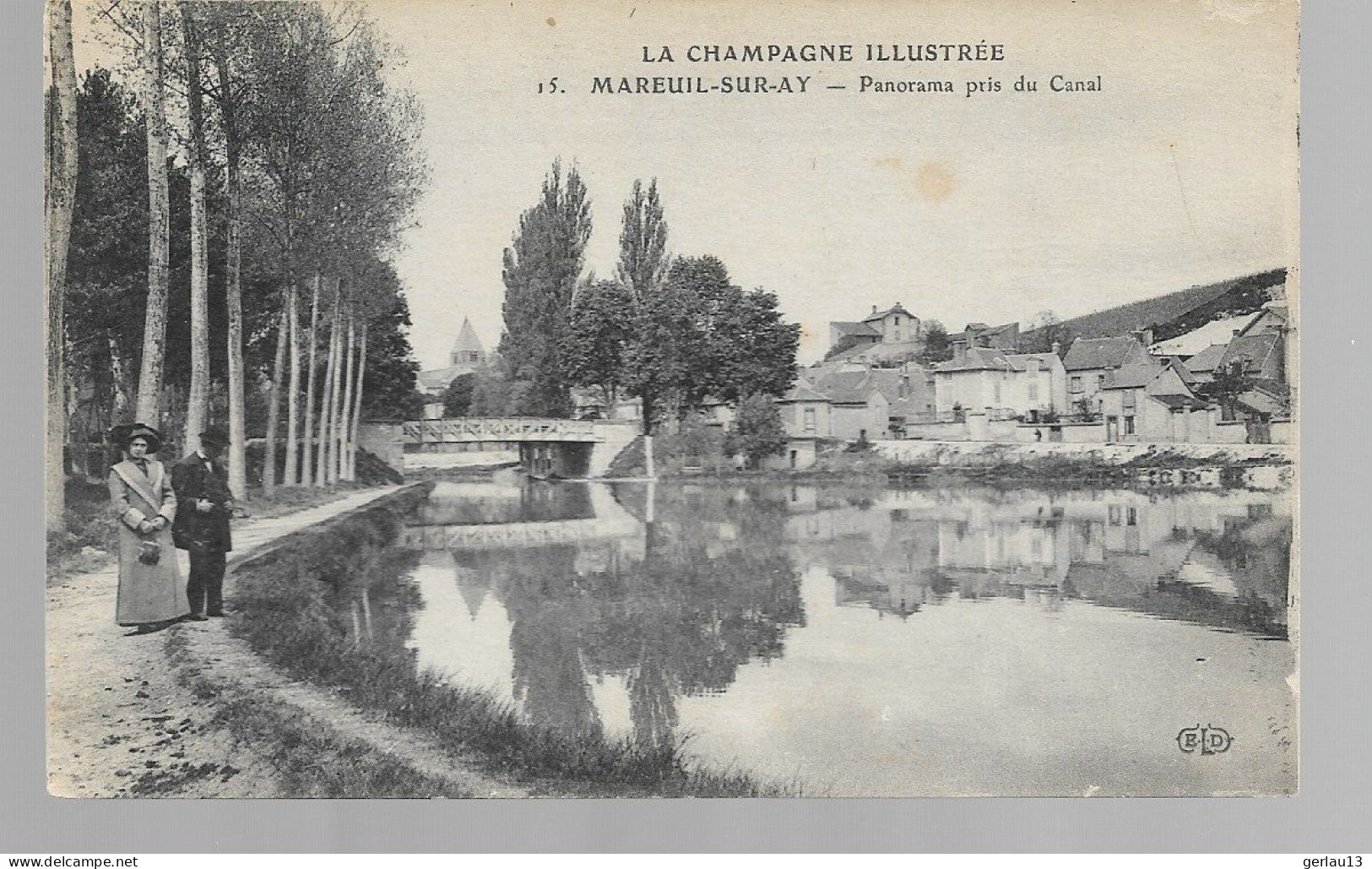 LA CHAMPAGNE ILLUSTREE          MAREUIL SUR AY           PANORAMO PRIS DU LAC - Mareuil-sur-Ay