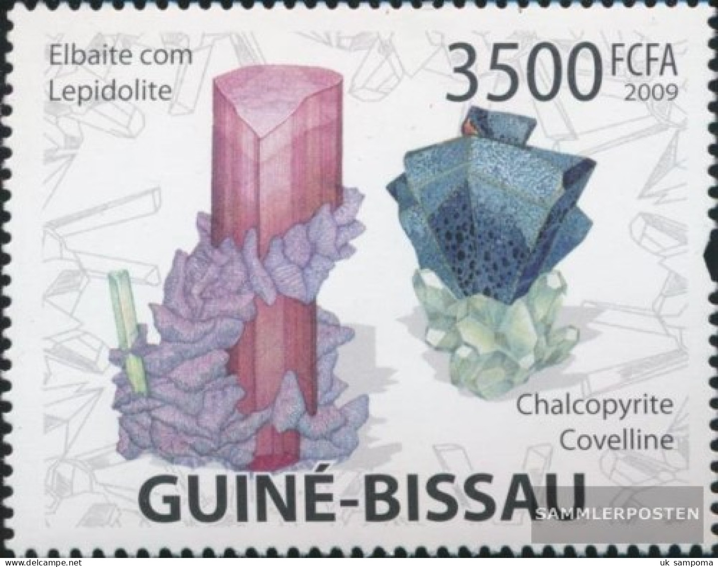 Guinea-Bissau 4103 (complete. Issue) Unmounted Mint / Never Hinged 2009 Minerals - Guinée-Bissau