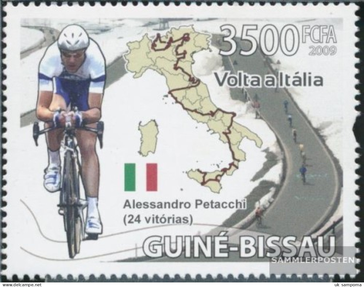 Guinea-Bissau 4090 (complete. Issue) Unmounted Mint / Never Hinged 2009 Cycling In Italy - Guinea-Bissau