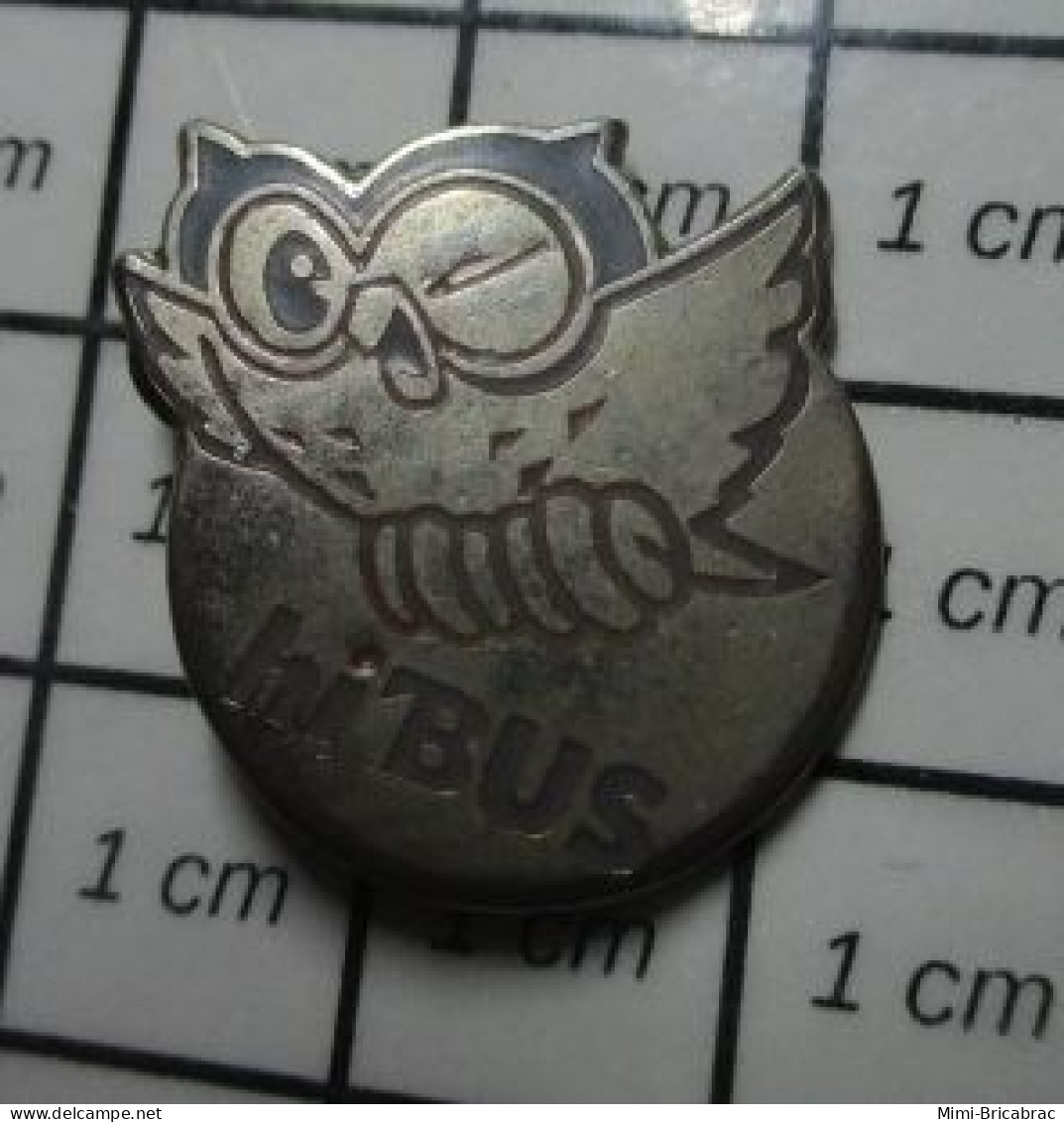 512i Pin's Pins / Beau Et Rare / ANIMAUX / CHOUETTE HIBOU OISEAU RAPACE HI'BUS - Animaux