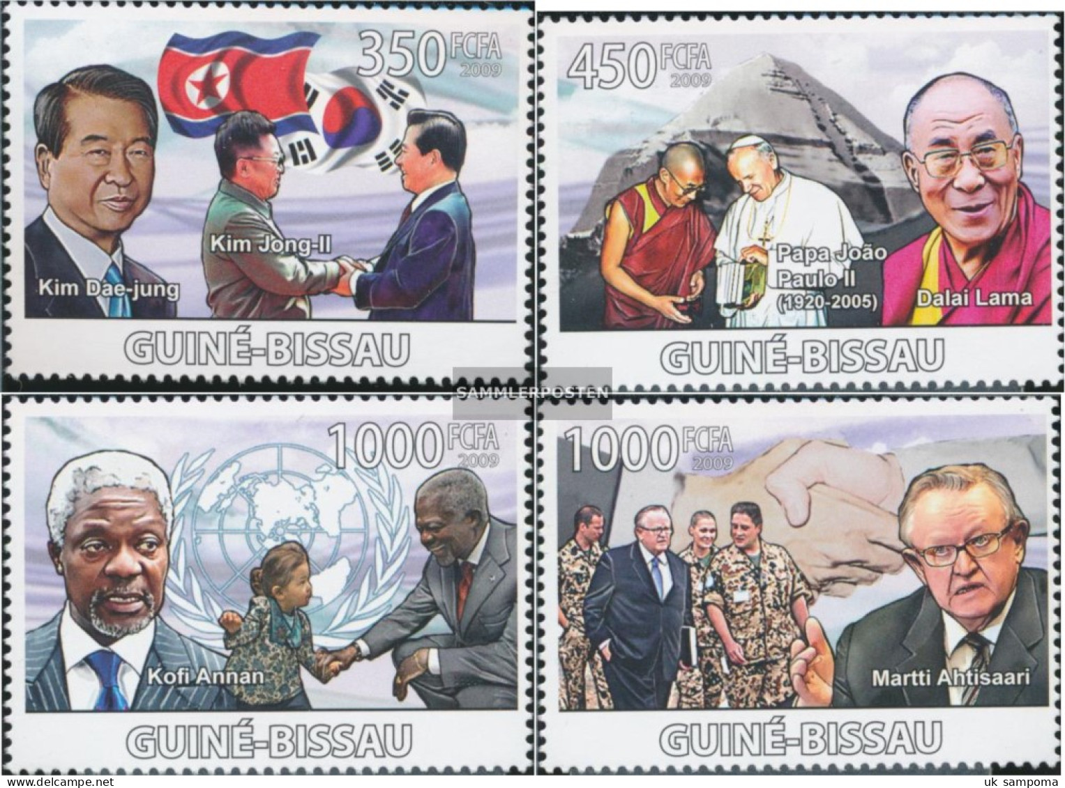 Guinea-Bissau 4082-4085 (complete. Issue) Unmounted Mint / Never Hinged 2009 Year The Reconciliation - Guinée-Bissau