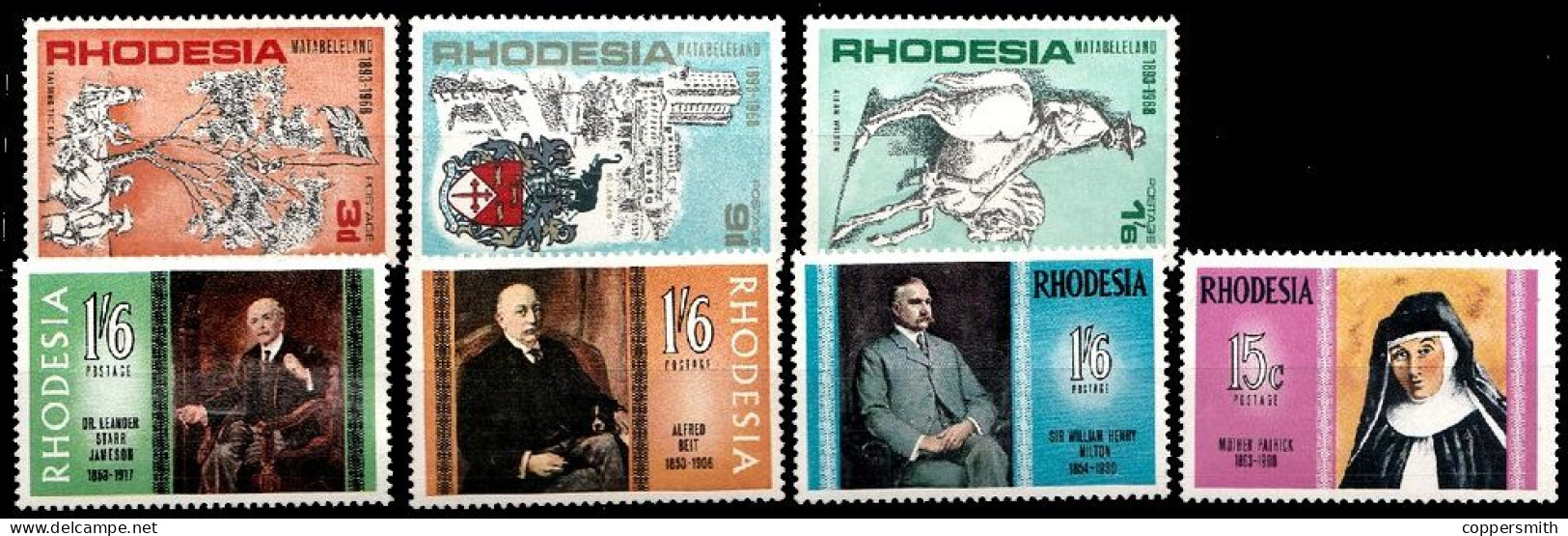 (011-15) Rhodesia / Rhodesie  Persons / Occupation  ** /  Mnh  Michel Ex 61-106 - Rodesia (1964-1980)