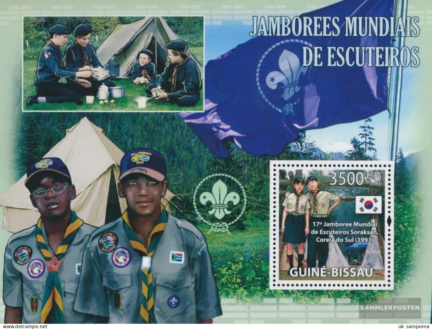Guinea-Bissau Miniature Sheet 722 (complete. Issue) Unmounted Mint / Never Hinged 2009 World Jamboree - Guinea-Bissau