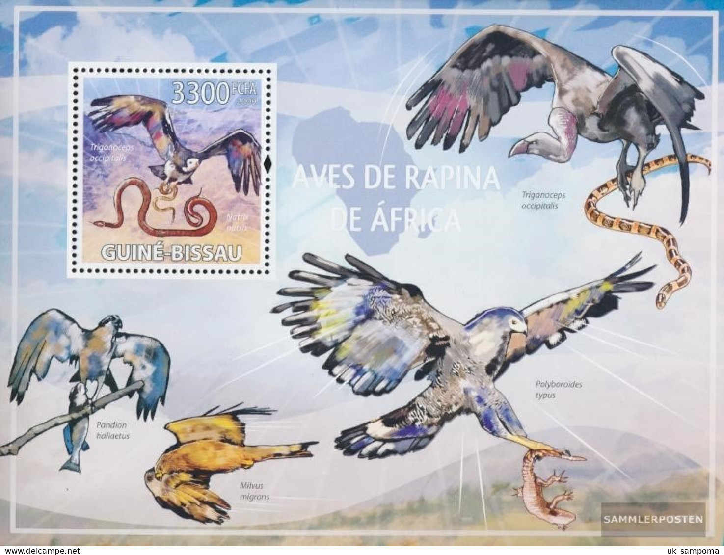Guinea-Bissau Miniature Sheet 719 (complete. Issue) Unmounted Mint / Never Hinged 2009 African Birds Of Prey - Guinea-Bissau