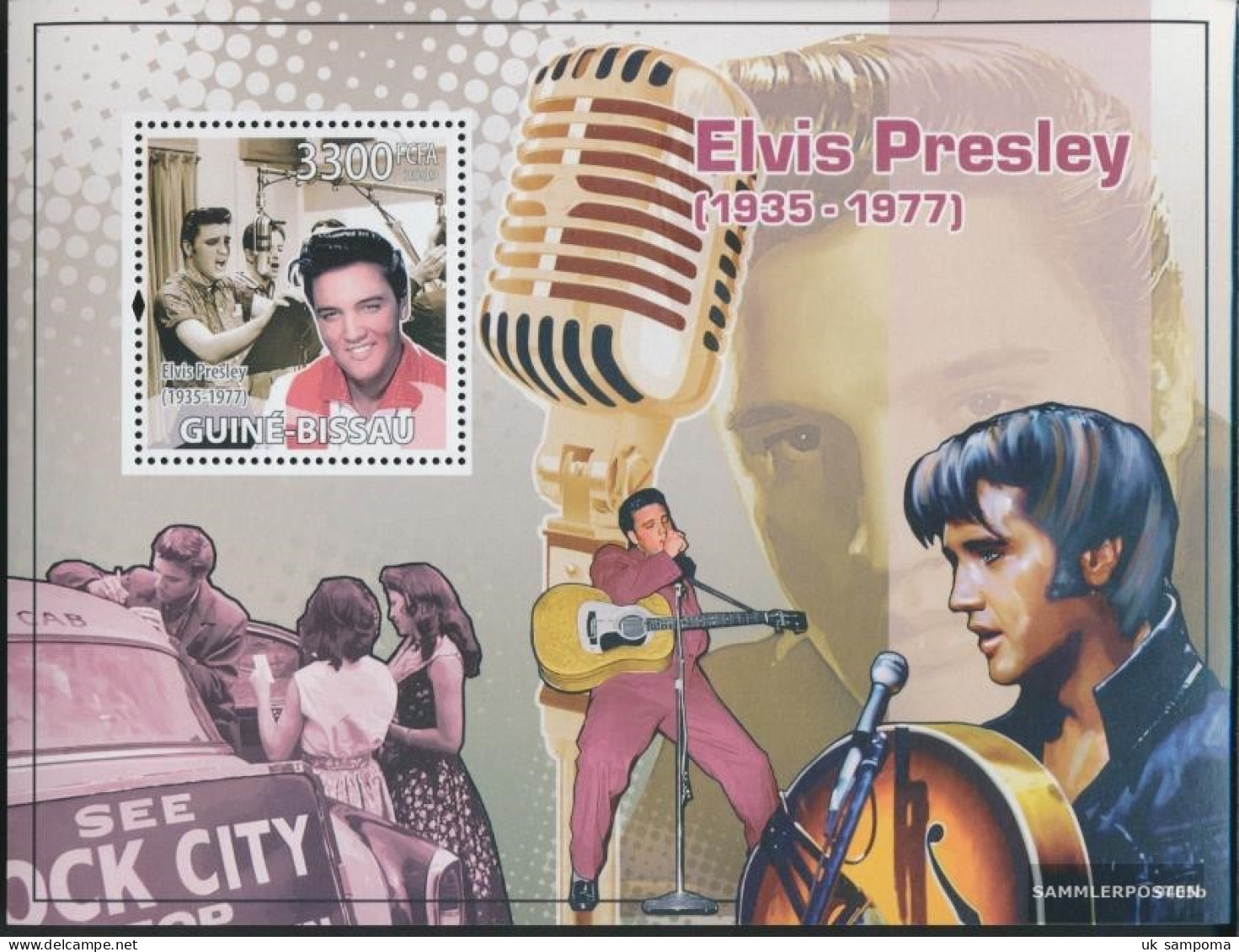 Guinea-Bissau Miniature Sheet 701 (complete. Issue) Unmounted Mint / Never Hinged 2009 Elvis Presley - Guinea-Bissau