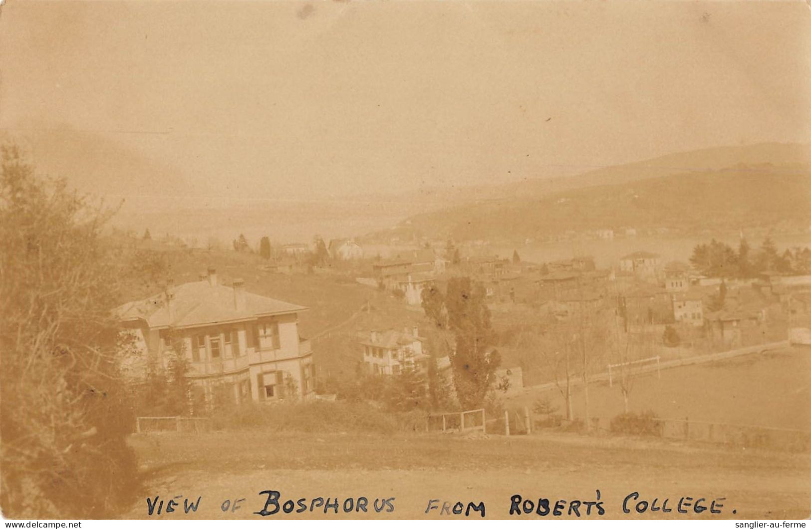 CPA / TURQUIE / CARTE PHOTO / VIEW OF BOSPHORUS FROM ROBERT'S COLLEGE / TURKEY - Turchia