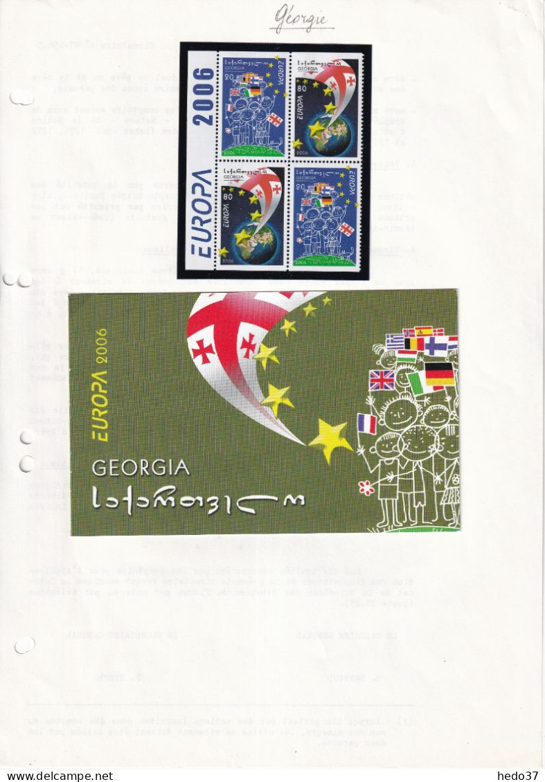 EUROPA 2006 - Géorgie  Timbres & Carnet - Neuf ** Sans Charnière - TB - 2006