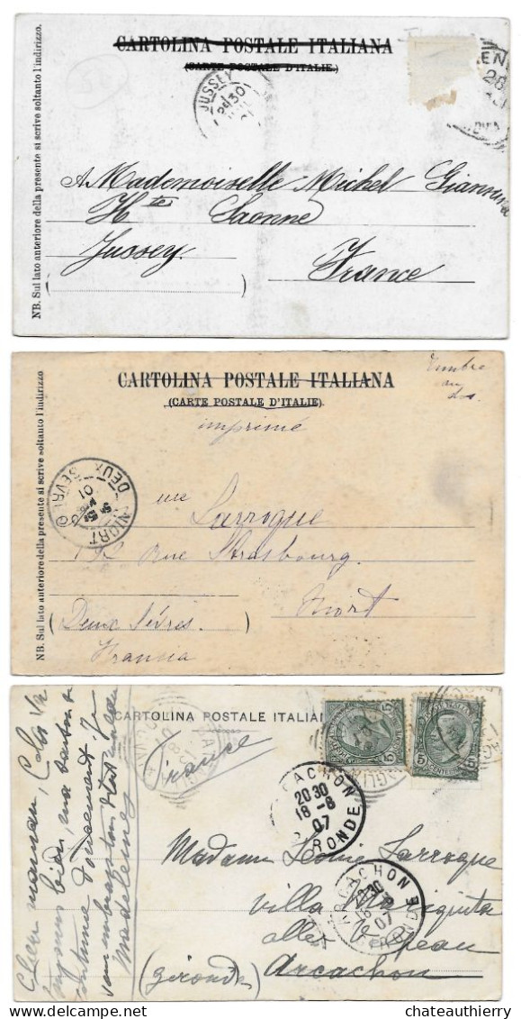 ITALIE Italia - LOT De 10 CPA - Voyagées - Postaly Used - Colecciones Y Lotes