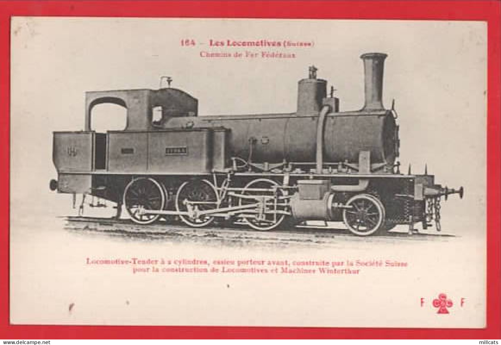 LES LOCOMOTIVES SUISSE   CARD   164 MACHINE  No FURKA  69 - Trains