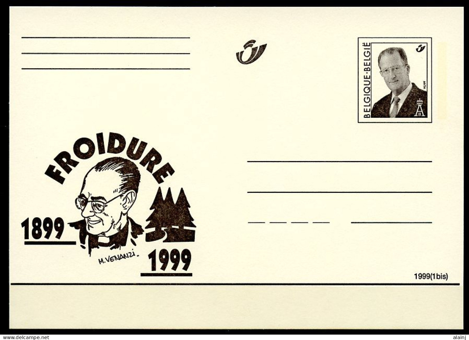 BE   Carte Svf  --  Albert II  --  Froidure   --  1999 - Cartes Postales 1951-..