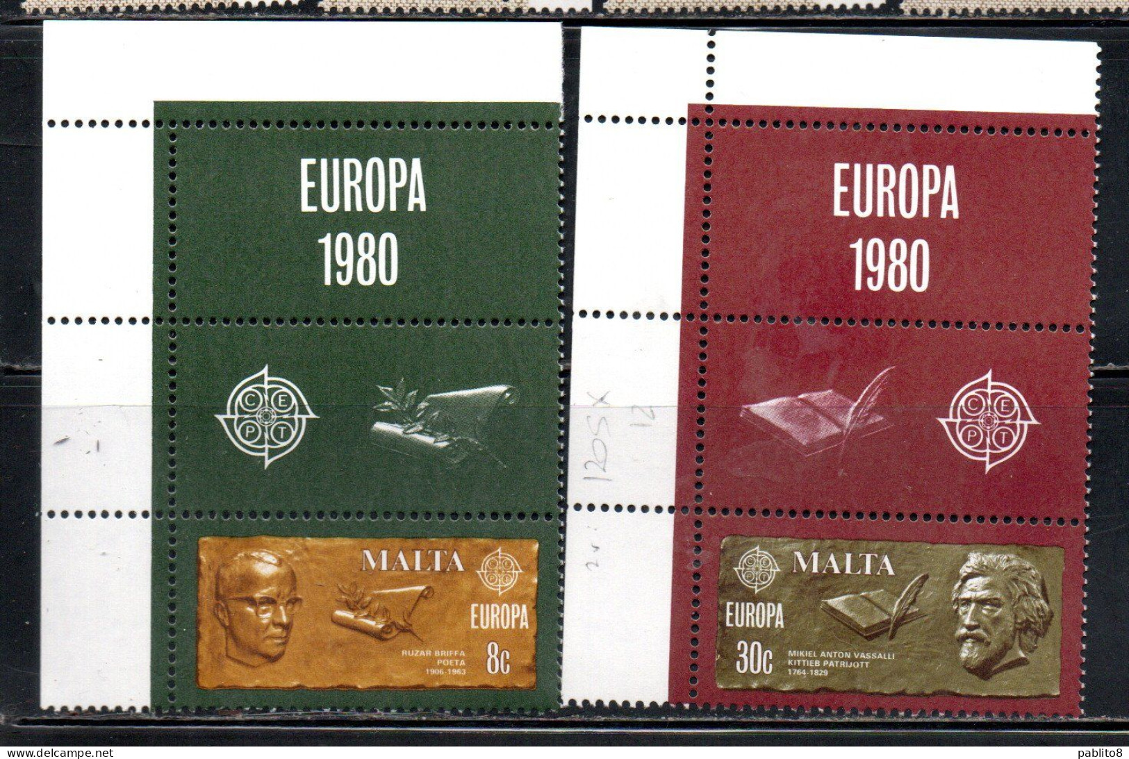 MALTA 1980 EUROPA CEPT UNITA COMPLETE SET SERIE COMPLETA MNH - Malta