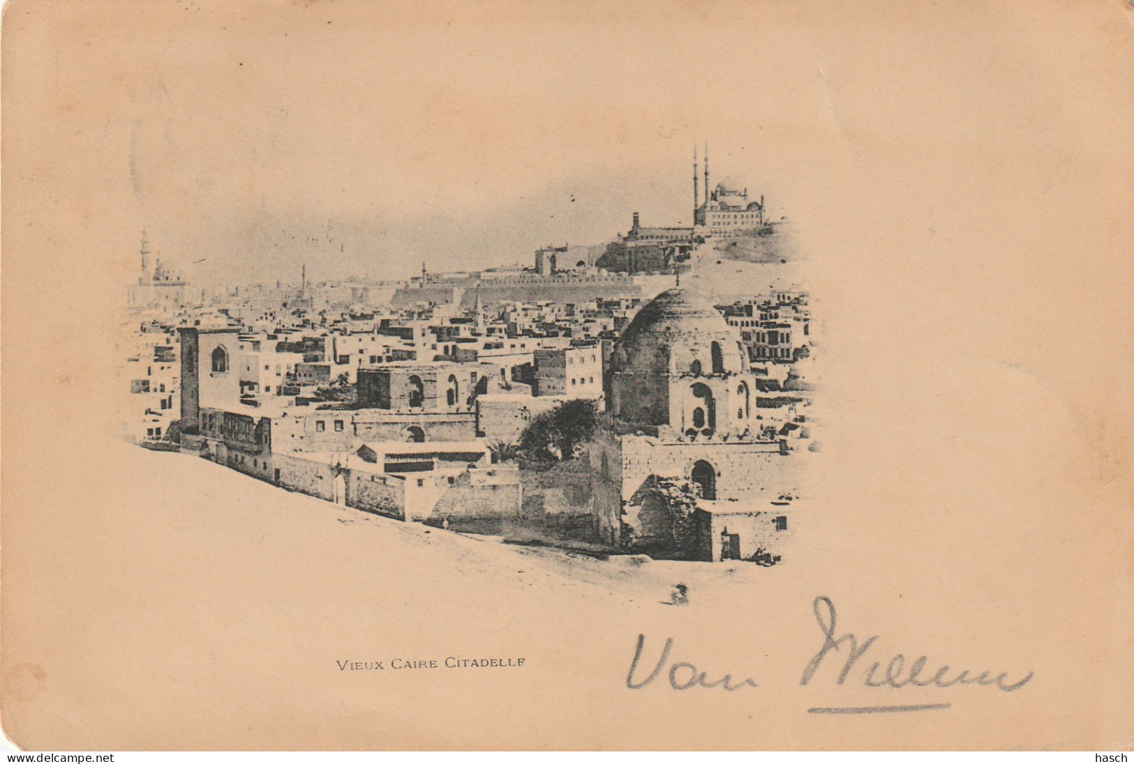 4932 10 Vieux Caire, Citadelle. (Postmark 1899)  - Caïro