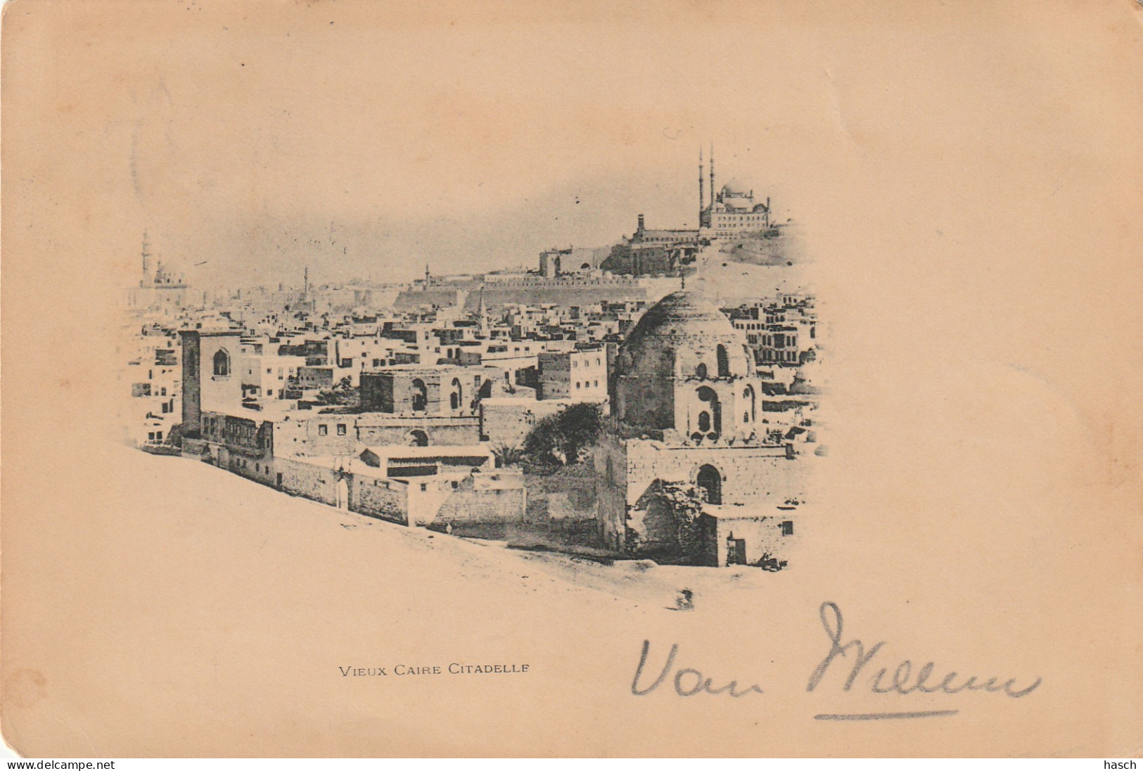 4932 10 Vieux Caire, Citadelle. (Postmark 1899)  - Le Caire