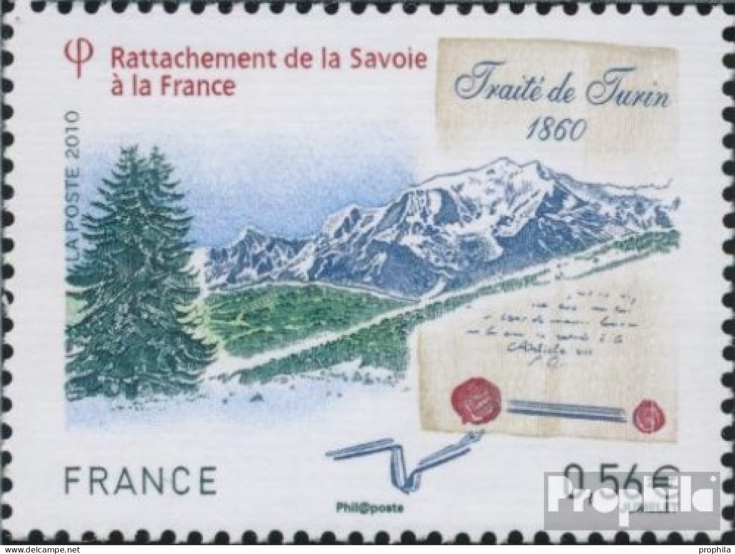 Frankreich 4837 (kompl.Ausg.) Postfrisch 2010 Montblanc-Massiv - Neufs