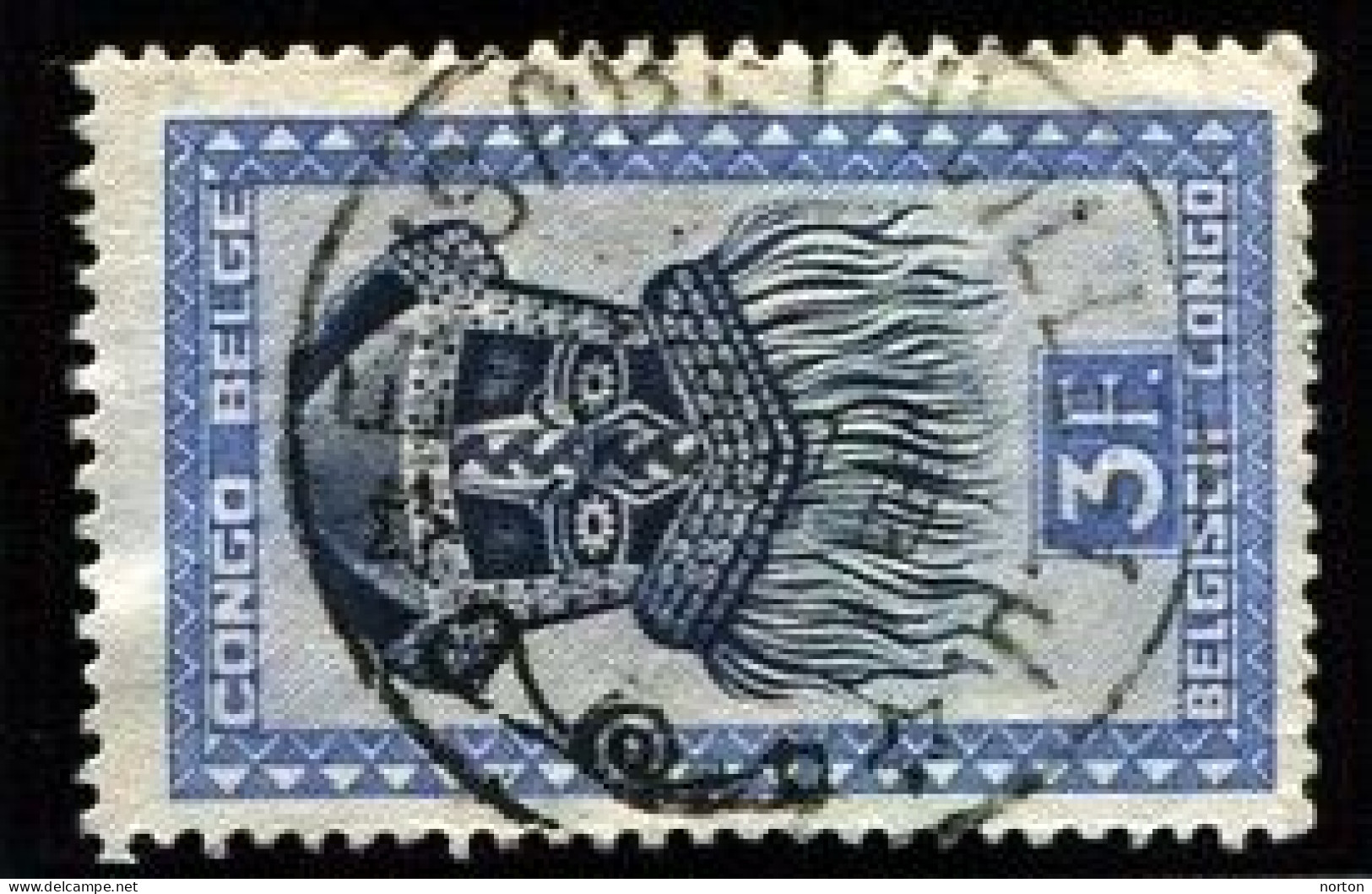 Congo Elisabethville 1 Oblit. Keach 10(.J.) Sur C.O.B. 288A Le 27/12/1947 - Gebraucht