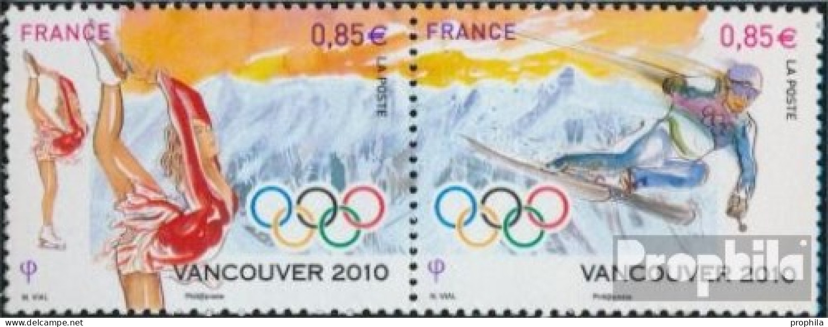 Frankreich 4819-4820 Paar (kompl.Ausg.) Postfrisch 2010 Olympische Winterspiele10 Vancouve - Unused Stamps