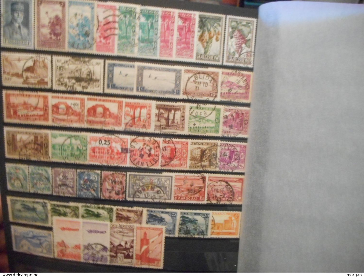 COLONIES FRANCAISES, ALGERIE ET MAROC, LOT SYMPA TIMBRES ET COURRIERS - Collezioni (senza Album)