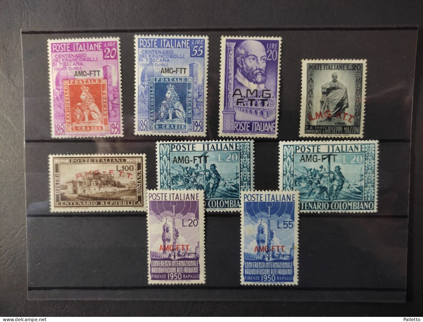 TRIESTE  A - Vari Francobolli 1949/1951 MHL Lieve Traccia - Postal And Consigned Parcels