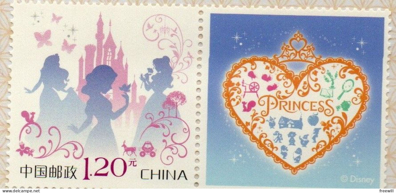 Chine , China : Disney  XXX 2017 - Unused Stamps