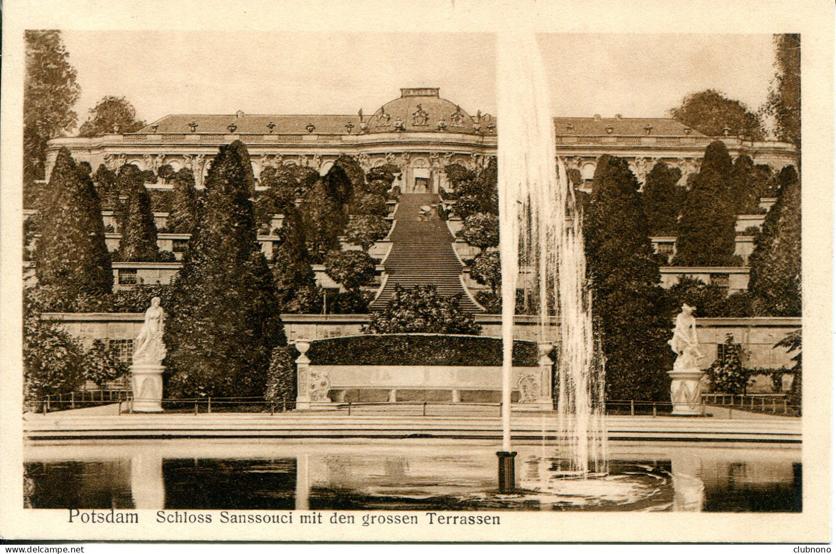 CPA - POTSDAM - SCHLOSS SANSSOUCI MIT DEN GROSSEN TERRASSEN - Potsdam