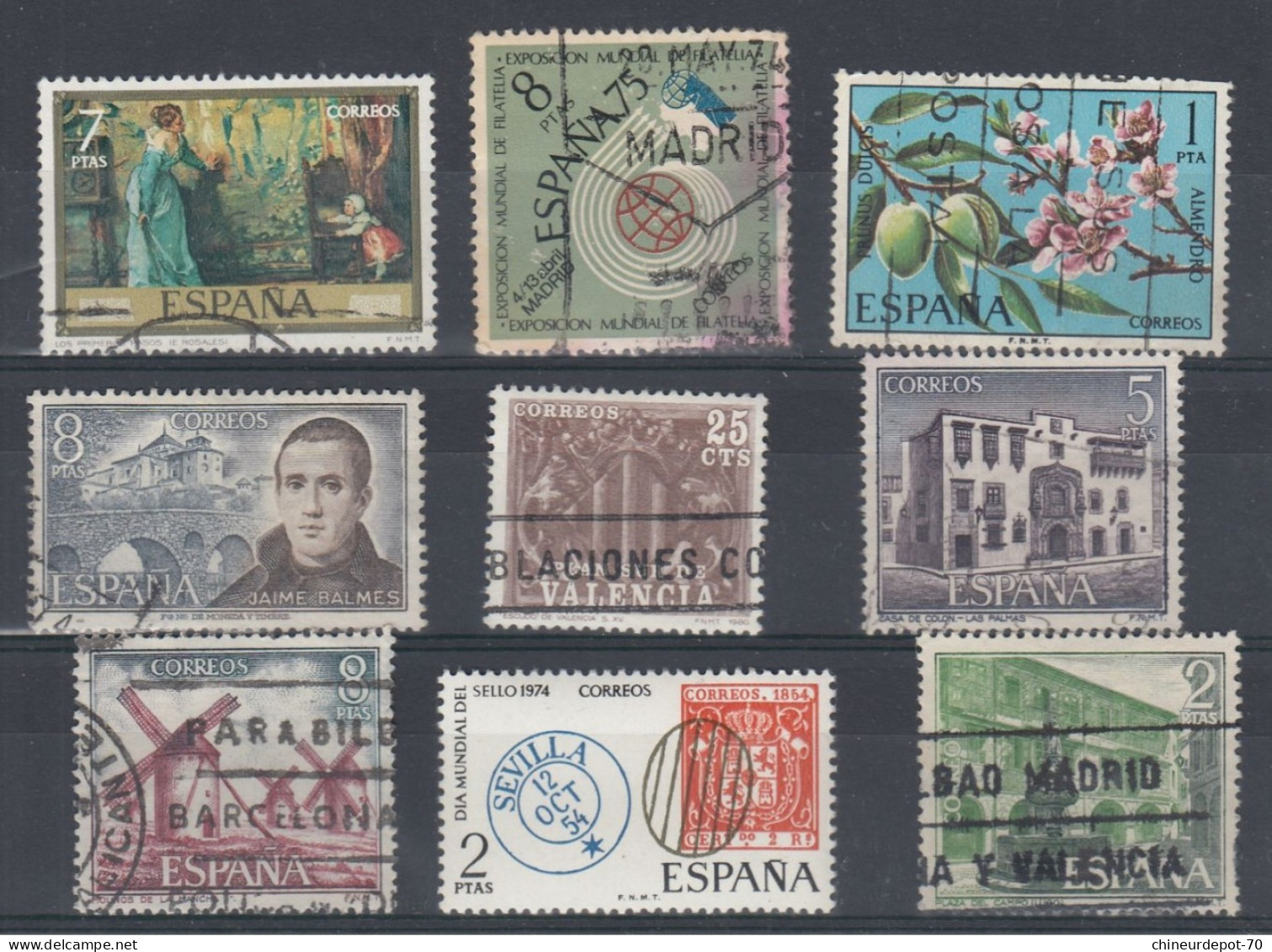 TIMBRES ESPANA ESPAGNE SPAIN NON Classés - Andere & Zonder Classificatie