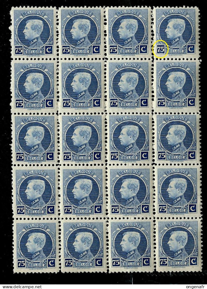 N° 213 - Bloc De 20     + Var - Luppi Et CU  - ** - - 1921-1925 Piccolo Montenez