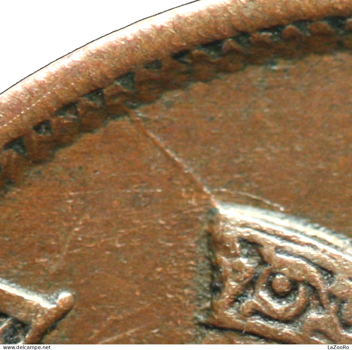 LaZooRo: Straits Settlements EIC 1/4 Cent 1845 XF / UNC Multiple Errors - Colonies