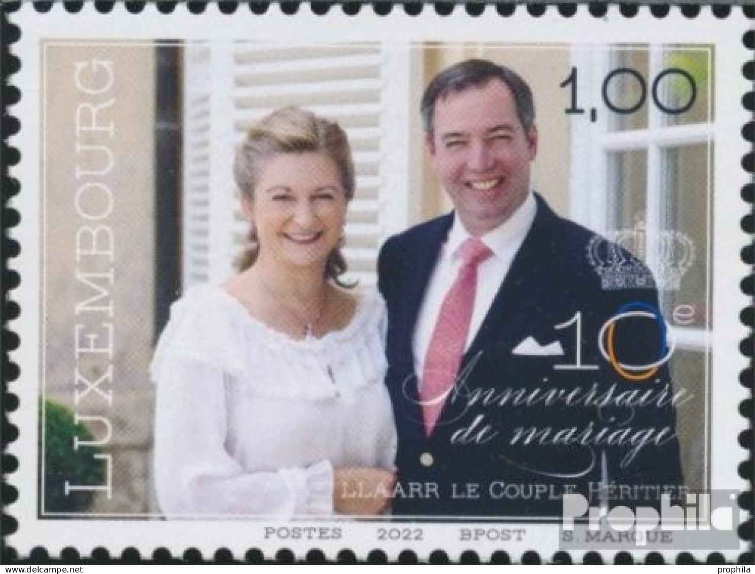 Luxemburg 2314 (kompl.Ausg.) Postfrisch 2022 Hochzeitstag - Unused Stamps