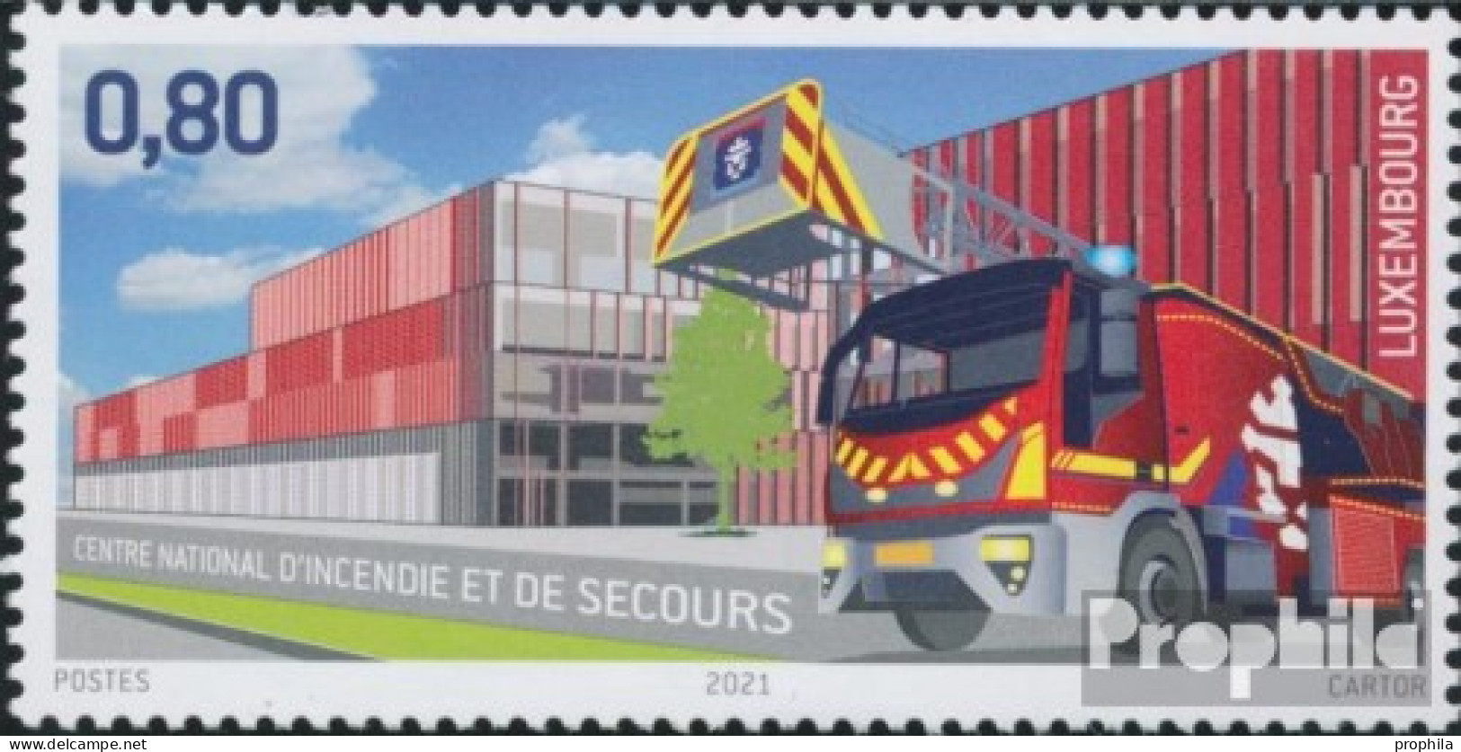Luxemburg 2270 (kompl.Ausg.) Postfrisch 2021 Feuerwehr - Unused Stamps