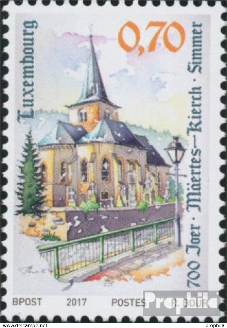 Luxemburg 2140 (kompl.Ausg.) Postfrisch 2017 St. Martins Pfarrkirche Von Simmern - Ungebraucht