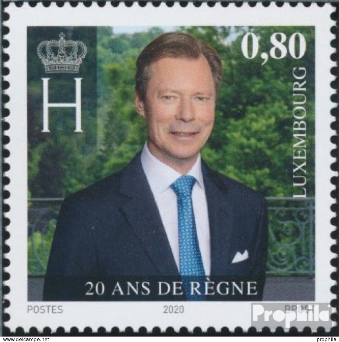 Luxemburg 2251 (kompl.Ausg.) Postfrisch 2020 Regentschaft Großherzog Henri - Nuevos