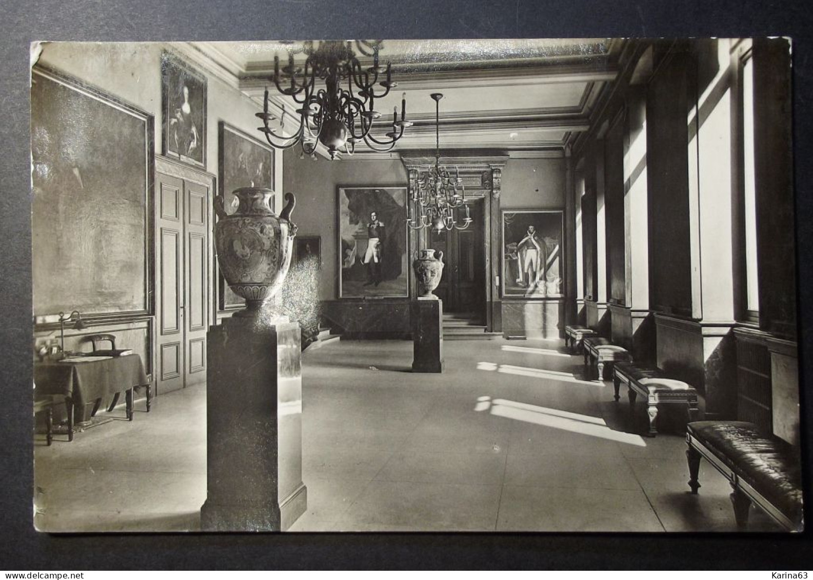 België - Belgique - Brussel - CPA - Hotel De Ville - Salle Des Pas Perdus - Avec Timbre Obl. - 1939 - Museen