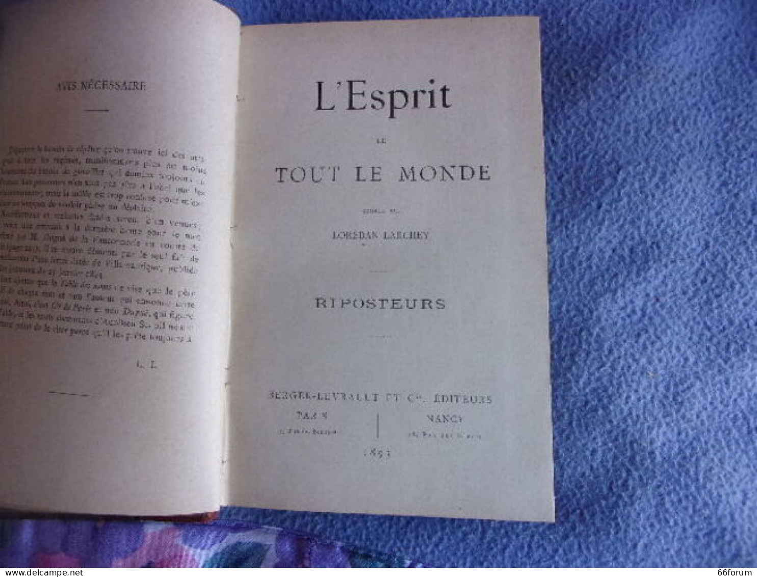 L'esprit De Tout Le Monde Riposteurs - 1801-1900
