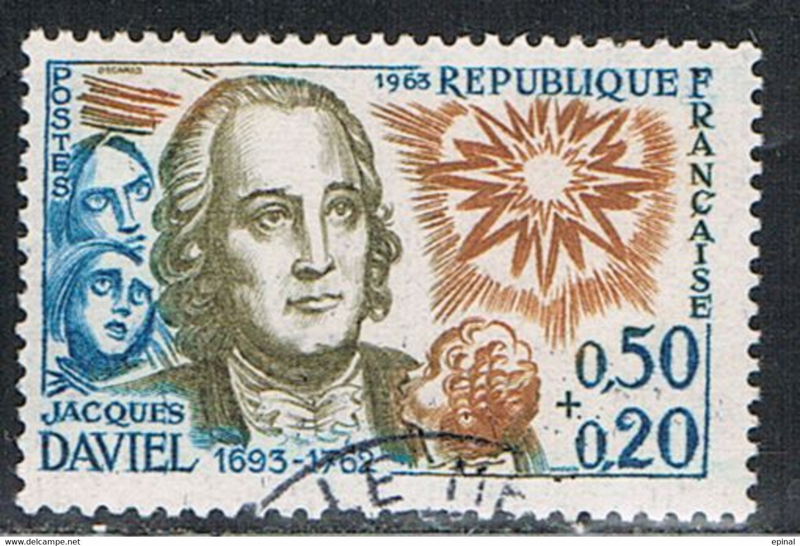 FRANCE : N° 1374 Oblitéré (Célébrités : Jacques Daviel, Chirurgien) - PRIX FIXE - - Used Stamps