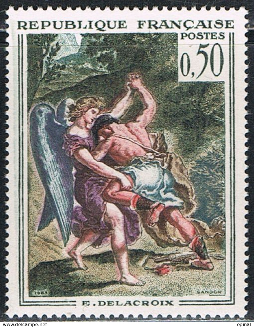 FRANCE : N° 1376 ** ("Lutte De Jacob Avec L'Ange" De Delacroix) - PRIX FIXE - - Unused Stamps