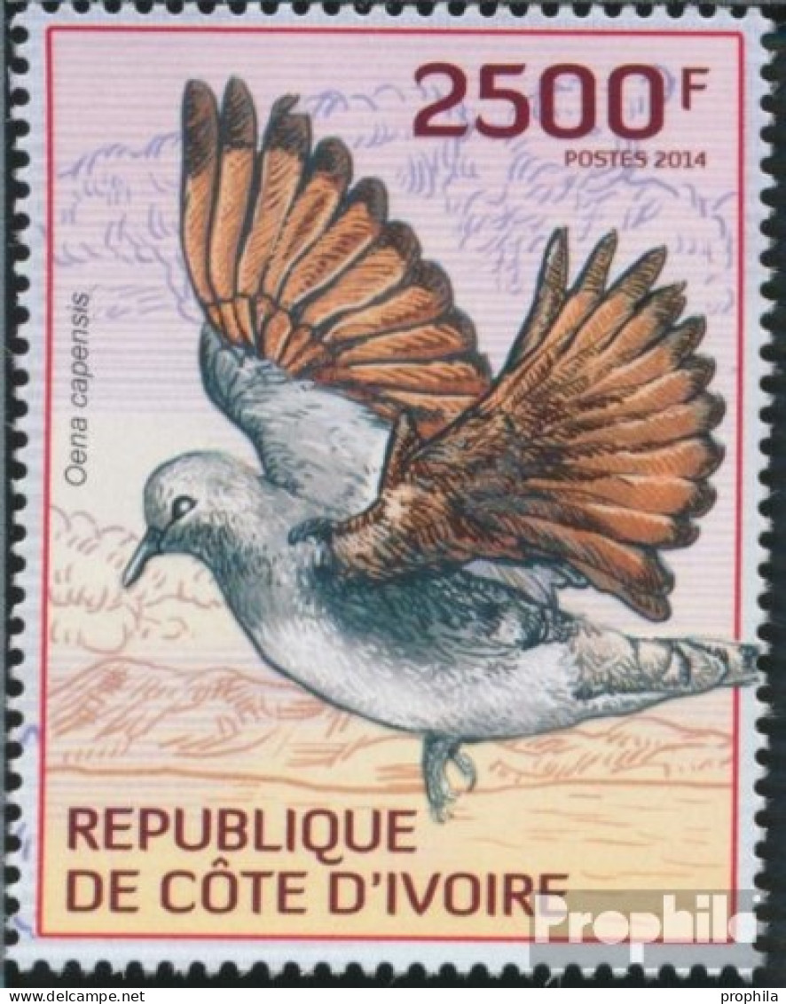 Elfenbeinküste 1538 (kompl.Ausg.) Postfrisch 2014 Tauben - Ivoorkust (1960-...)