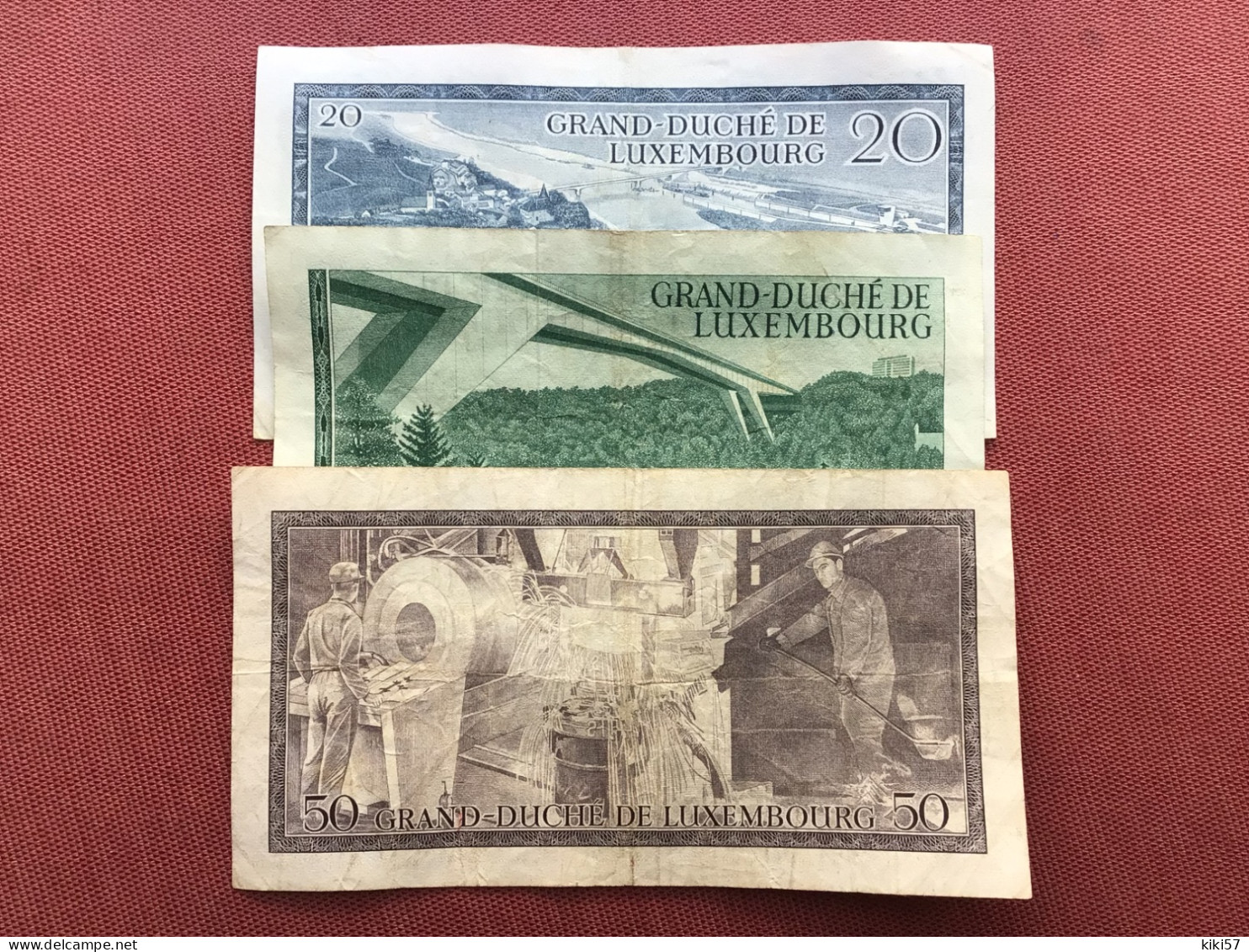 LUXEMBOURG Lot De 3 Billets Ayant Circulé - Luxembourg