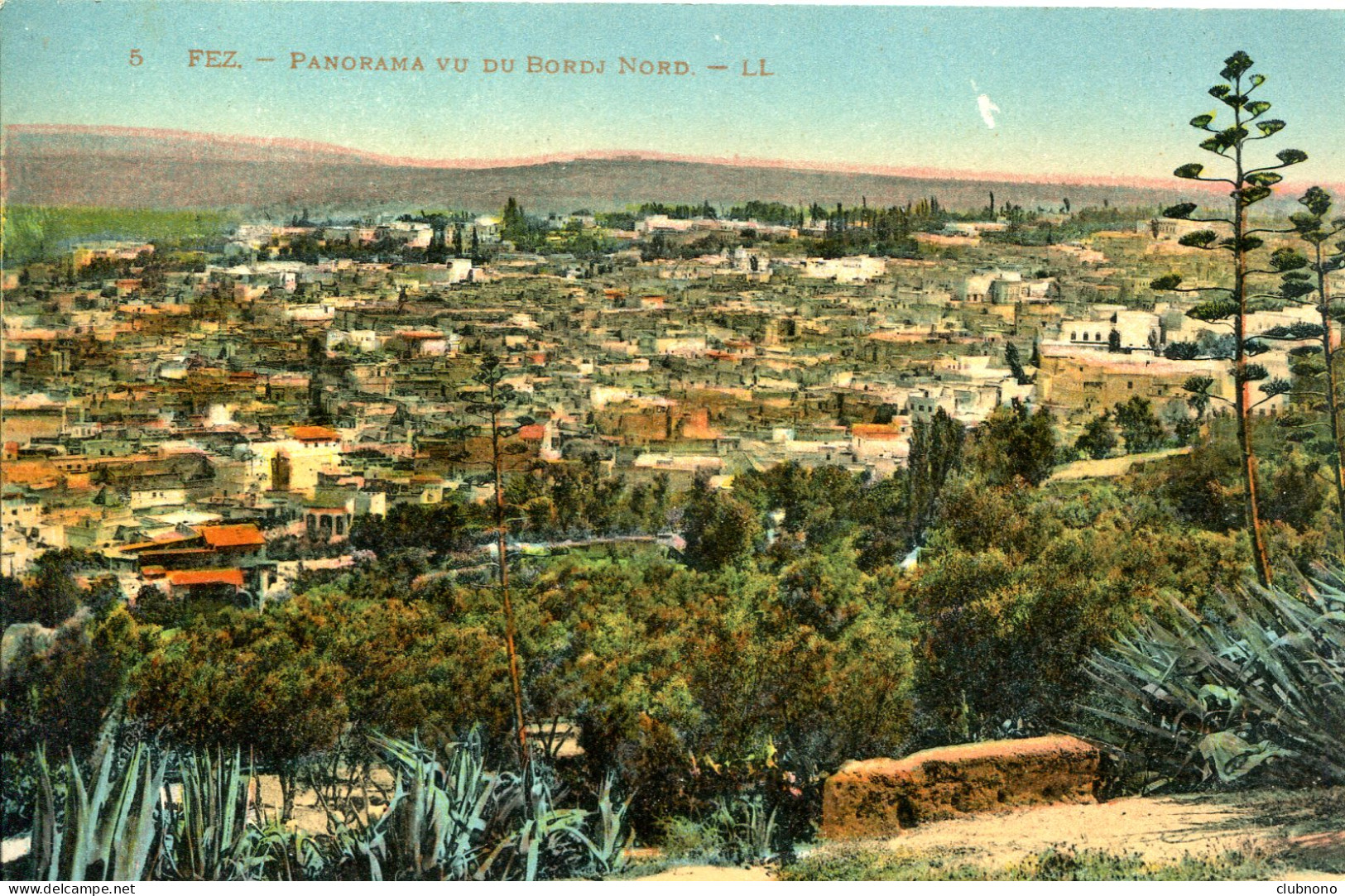 CPA - FEZ - PANORAMA VU DU BORDJ NORD - Fez (Fès)