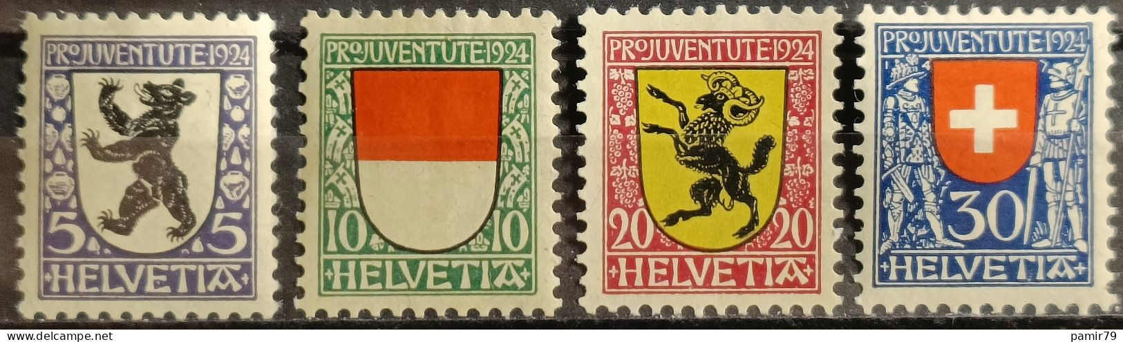 1924 PJ Kantonswappen Postfrisch** - Ungebraucht