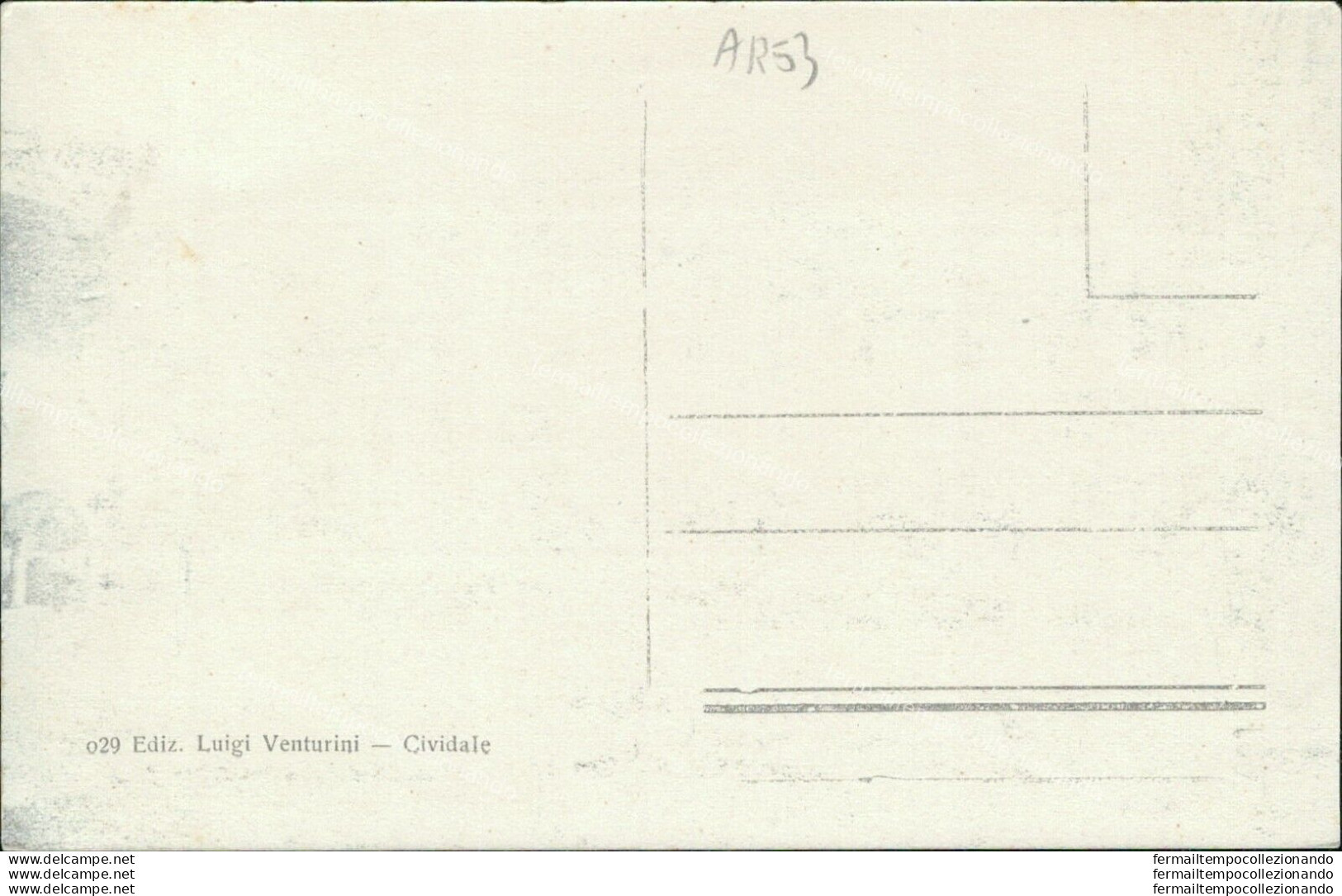 Ar53 Cartolina Cividale Piazza Paolo Diacano Provincia Di Udine - Udine