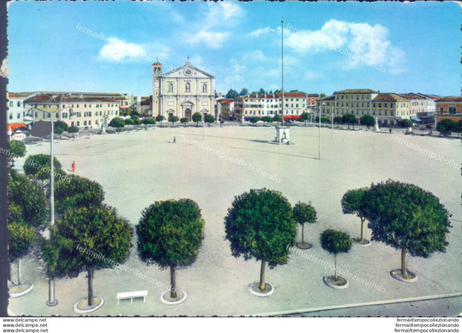 D739 Cartolina Palmanova La Piazza Provincia Di Udine - Udine