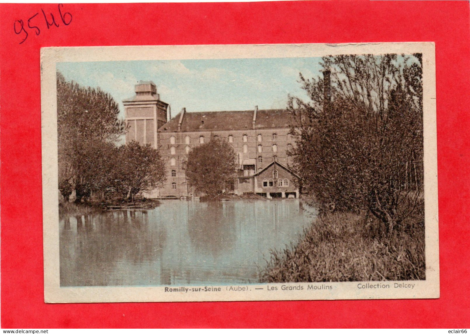 10  Romilly Sur Seine Les Grands Moulins  CPA Année 1943 Collection Delcey état Impeccable - Romilly-sur-Seine