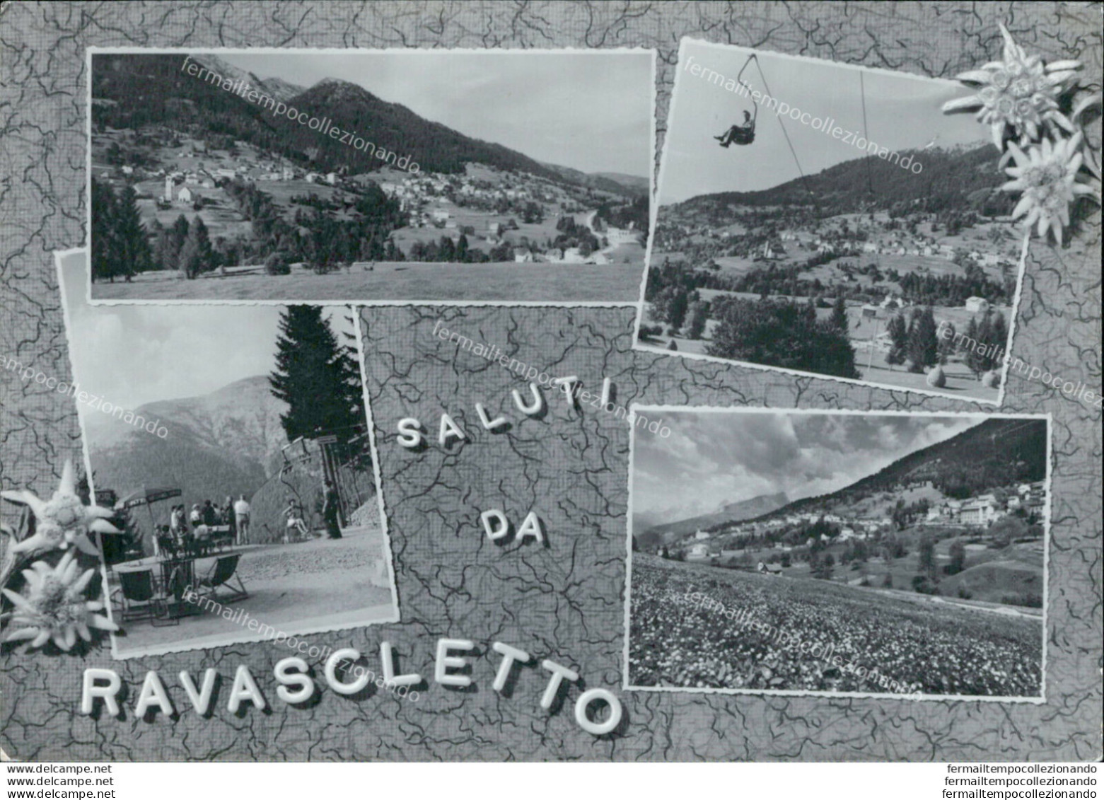 Ah474 Cartolina Saluti Da Ravascletto Provincia Di Udine - Udine