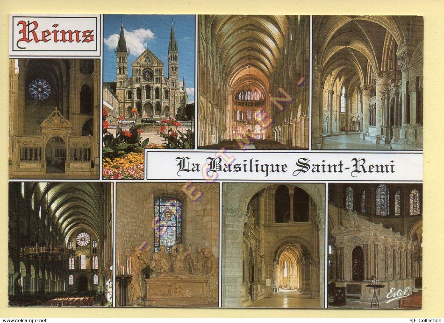51. REIMS - La Basilique Saint-Rémi - Multivues (voir Scan Recto/verso) - Reims