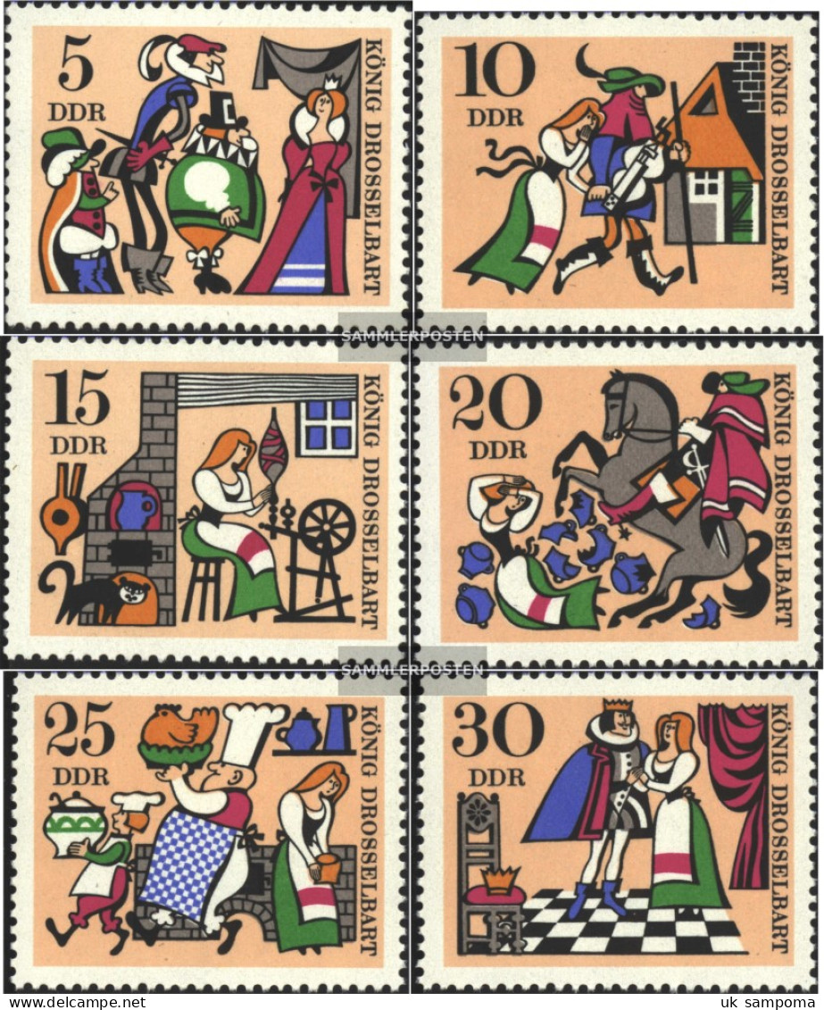 DDR 1323-1328 (complete.issue) Unmounted Mint / Never Hinged 1967 Fairytale - Nuevos