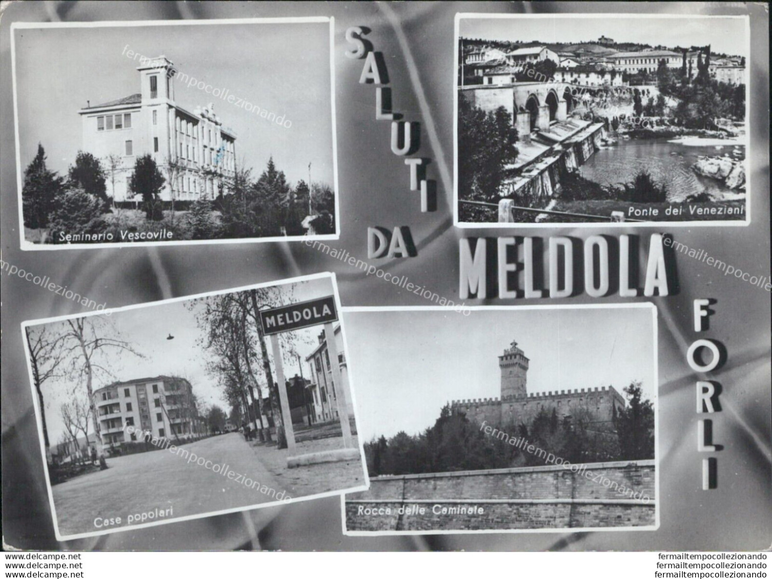 Ar140 Cartolina Saluti Da Meldola Provincia Di Forli' - Forlì