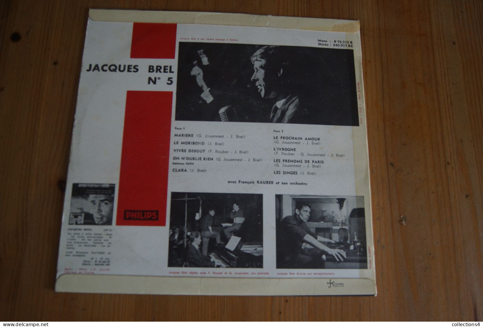 JACQUES BREL 5 MARIEKE  25CM 1961 - Other - French Music