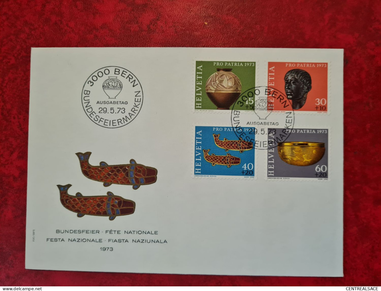 LETTRE   SUISSE  1973 BERN FDC  TIMBRES PRO PATRIA - Other & Unclassified